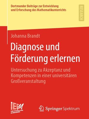 cover image of Diagnose und Förderung erlernen